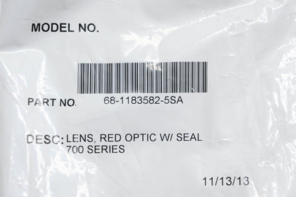 Whelen 68-1183582-5SA 700 Series Red Lens With Seal NOS
