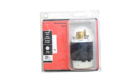 Pass & Seymour L520PCCV3, L5-20P NEMA 125V 20A Male Locking Plug NOS
