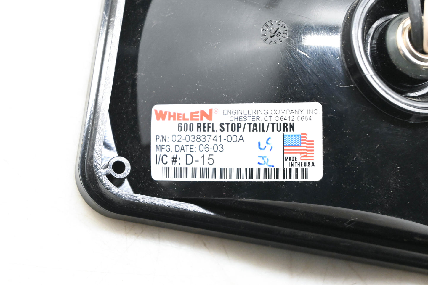 Whelen 02-0383741-00 600 Stop Tail Turn Reflector