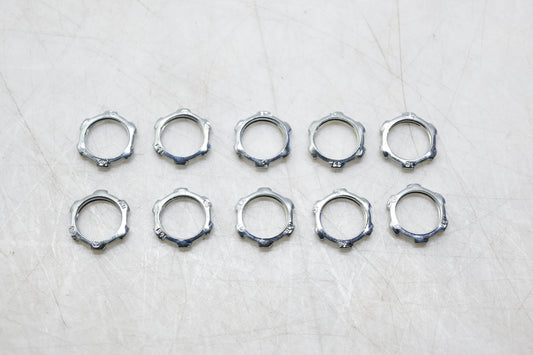 Steel City LN101-10 1/2" Galvanized Steel Lock Nuts Qty 10 NOS