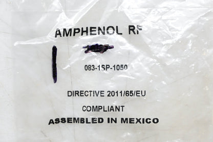 Amphenol 083-1SP-1050 RF UHF Connector Straight Solder Plug NOS