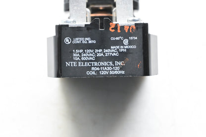 NTE Electronics R04-11A30-120 Power Relay DPDT NOS