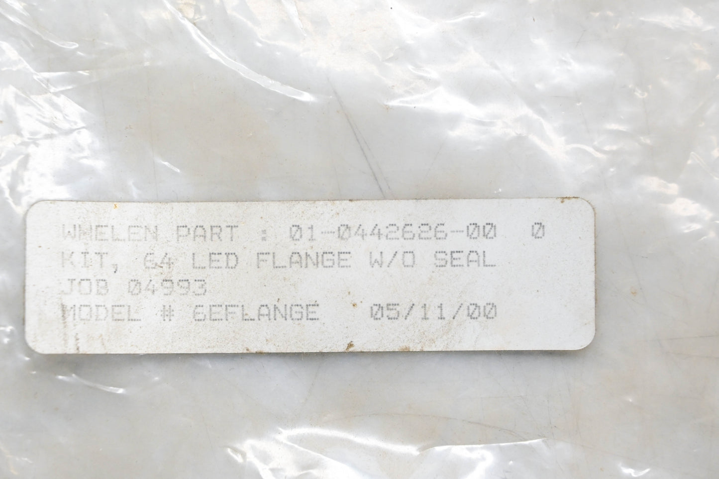 Whelen 01-0442626-00 600 Series LED Chrome Flange & Gasket