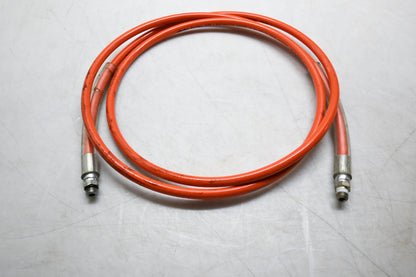 Parker 528N-4 10' Orange Parflex 1/4" MPT Non-Conductive Hydraulic Hose