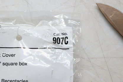 Raco 907C, 050169999974 2 Duplex Receptacle Exposed Work Cover NOS
