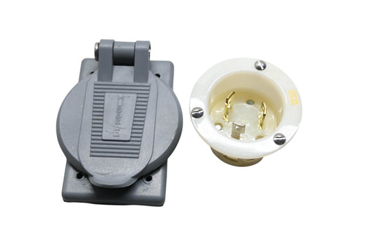 Hubbell HBL2615 Industrial Twist Lock 30A 125V 2P 3W Outlet Plug