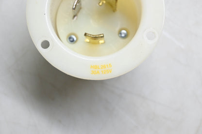 Hubbell HBL2615 Industrial Twist Lock 30A 125V 2P 3W Outlet Plug