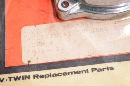 New V-Twin Gold Inlay CV Carb Carburetor Top NOS