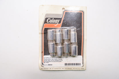 New Colony Hi Torque Cylinder Base Nut Harley Davidson Big Twin Qty 8 NOS