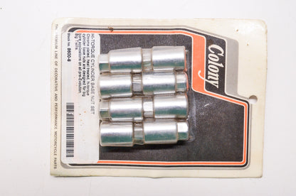 New Colony Hi Torque Cylinder Base Nut Harley Davidson Big Twin Qty 8 NOS