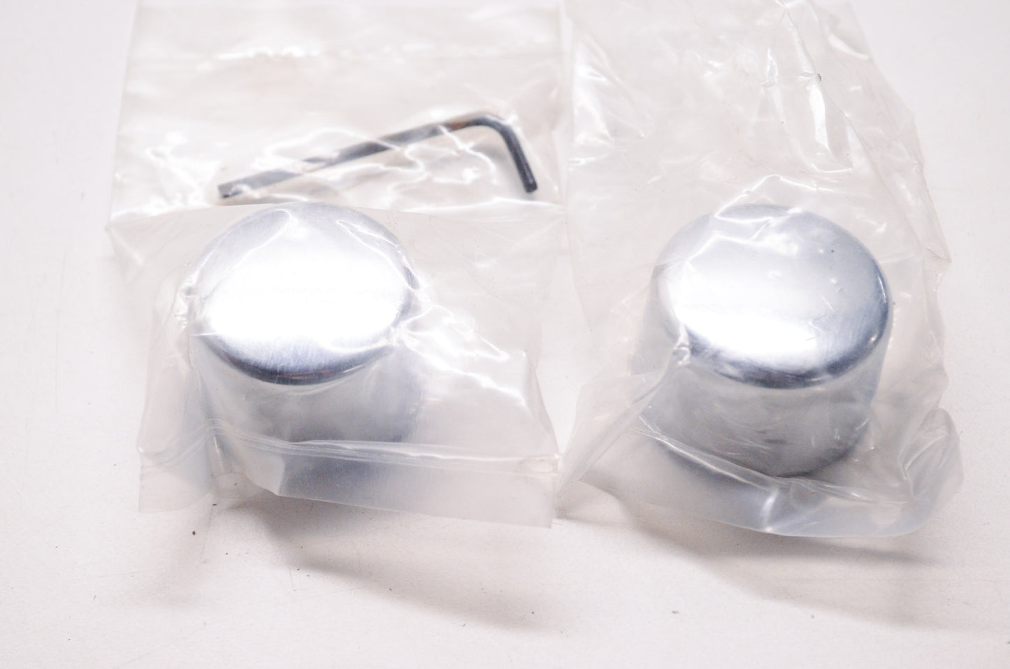Chrome Rear Axle Cap Kit Harley Davidson XL FX FL FLT NOS