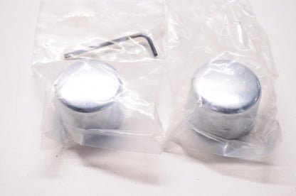 Chrome Rear Axle Cap Kit Harley Davidson XL FX FL FLT NOS