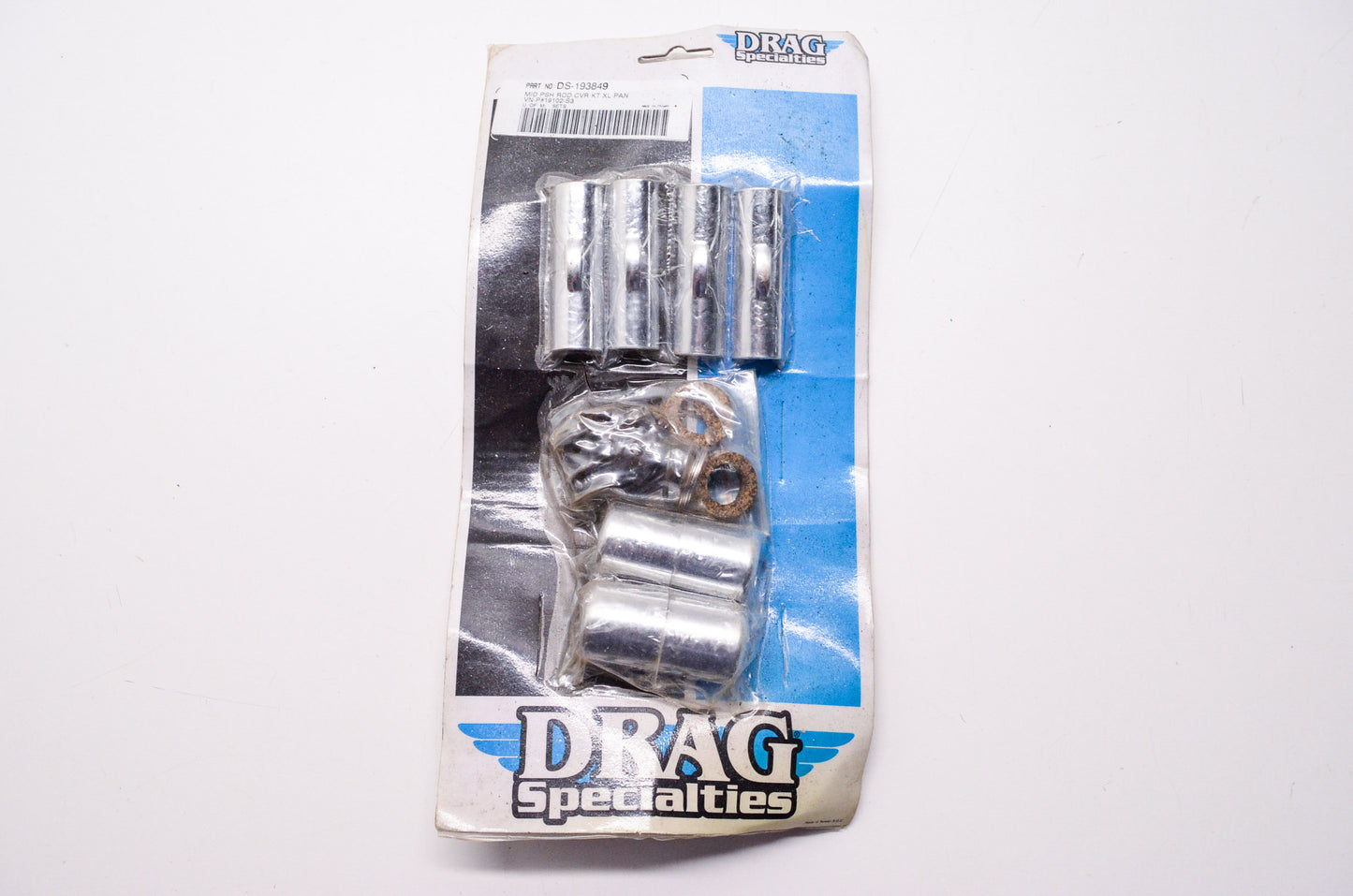 New Drag Specialties Mid Push Rod Cover Kit Harley Davidson XL Pan NOS