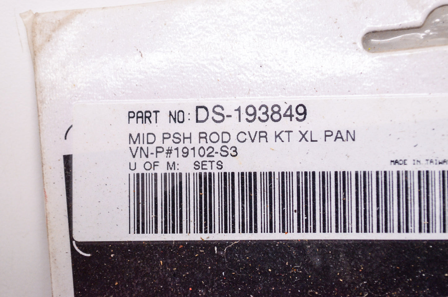 New Drag Specialties Mid Push Rod Cover Kit Harley Davidson XL Pan NOS