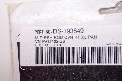 New Drag Specialties Mid Push Rod Cover Kit Harley Davidson XL Pan NOS