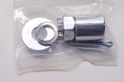 New Custom Chrome Rear Axle Hardware Kit Harley Davidson FL FXWG FXR NOS