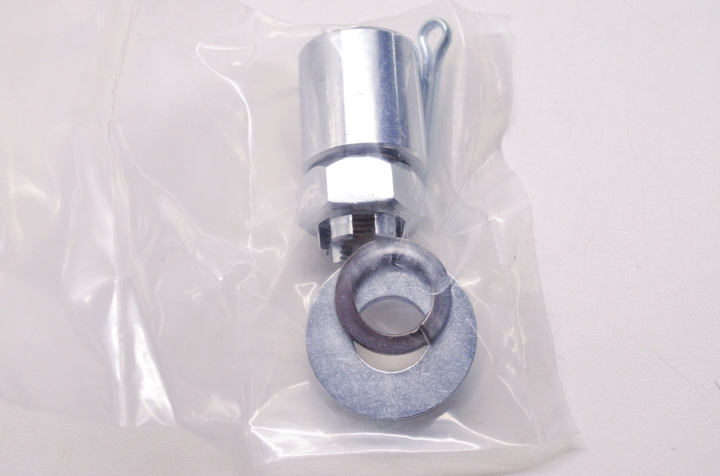 New Custom Chrome Rear Axle Hardware Kit Harley Davidson FL FXWG FXR NOS