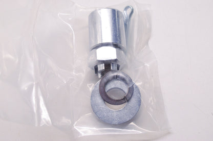 New Custom Chrome Rear Axle Hardware Kit Harley Davidson FL FXWG FXR NOS