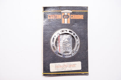 New Custom Chrome Slotted Turn Signal Trim Ring Kit Harley Davidson FLT FLHT NOS