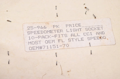 Speedometer Light Socket w/ Bulb Harley Davidson Qty 2 NOS