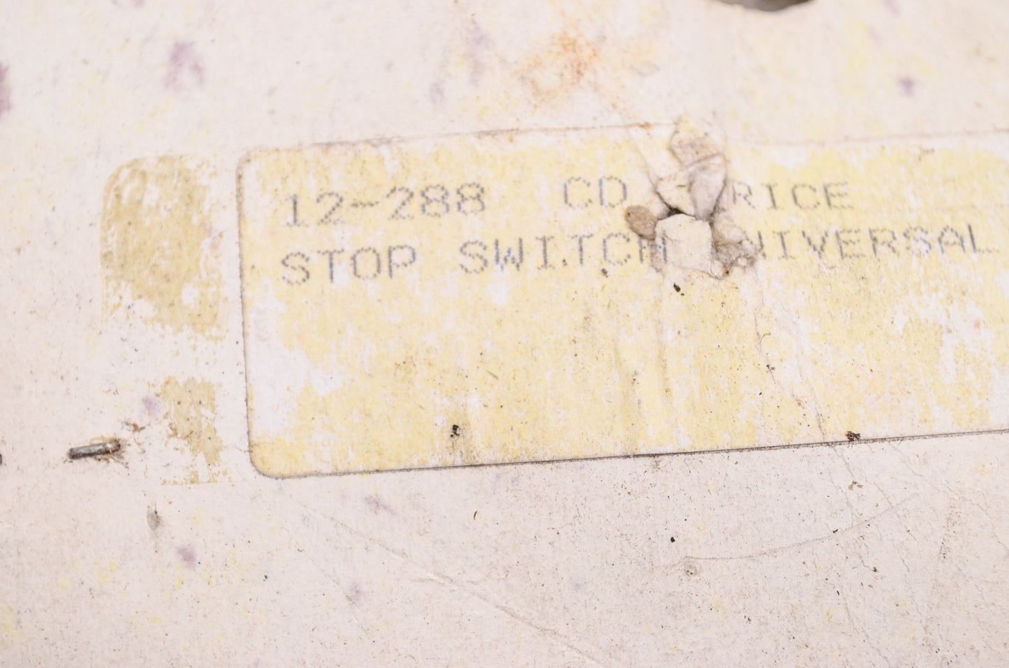 Custom Chrome 12-288 Universal Stop Switch Assembly NOS
