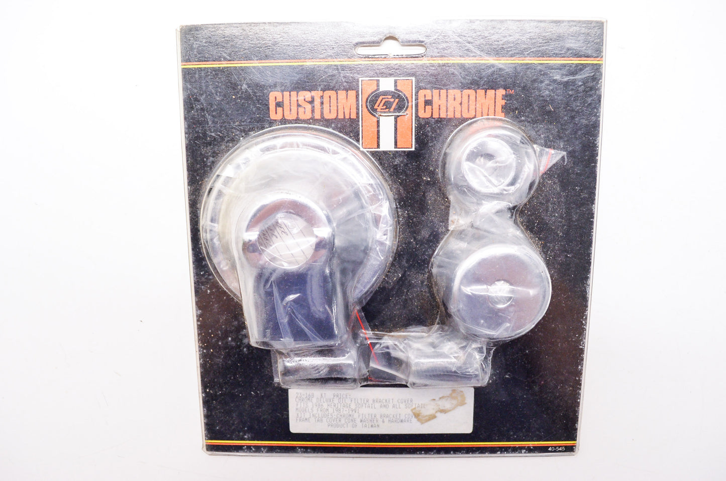 Custom Chrome 23-168 Deluxe Oil Filter Bracket Cover Kit Harley Davidson NOS