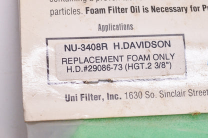 New UNI High Performance Harley Davidson Replacement Air Filter NOS
