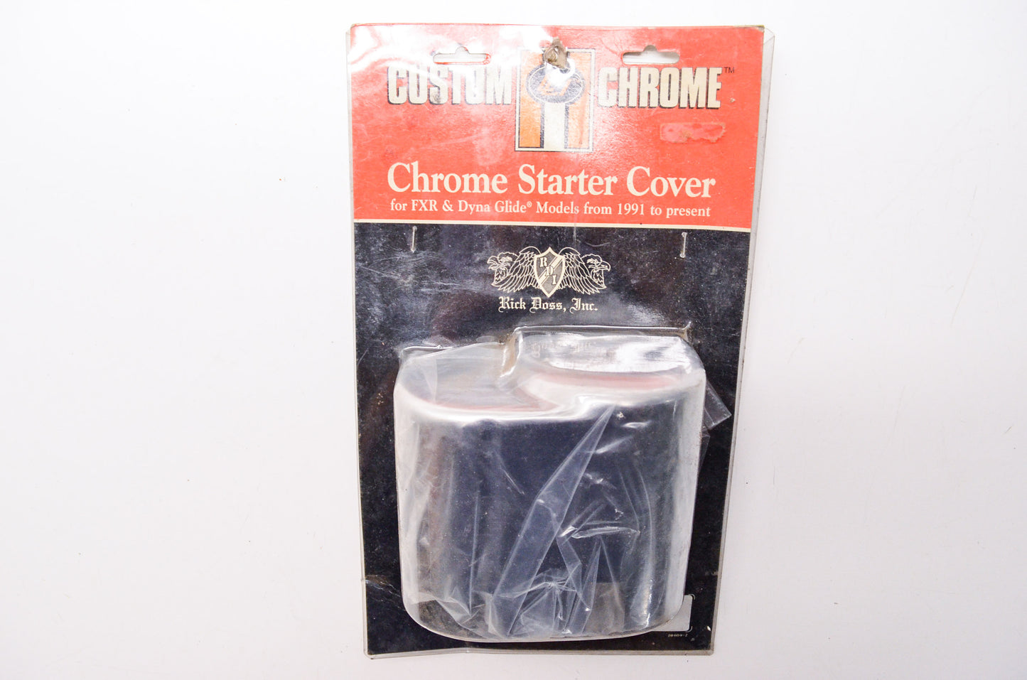 New Custom Chrome Late Model Starter Motor Cover Kit Harley Davidson FXR NOS