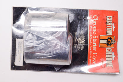New Custom Chrome Late Model Starter Motor Cover Kit Harley Davidson FXR NOS