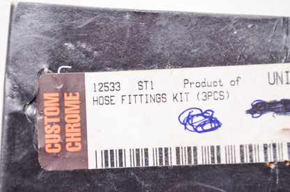 Custom Chrome 12533 Hose Fitting Qty 3 NOS