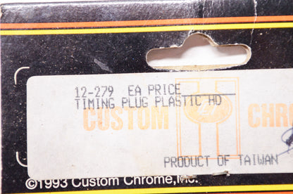 New Custom Chrome Plastic Timing Plug Harley Davidson NOS