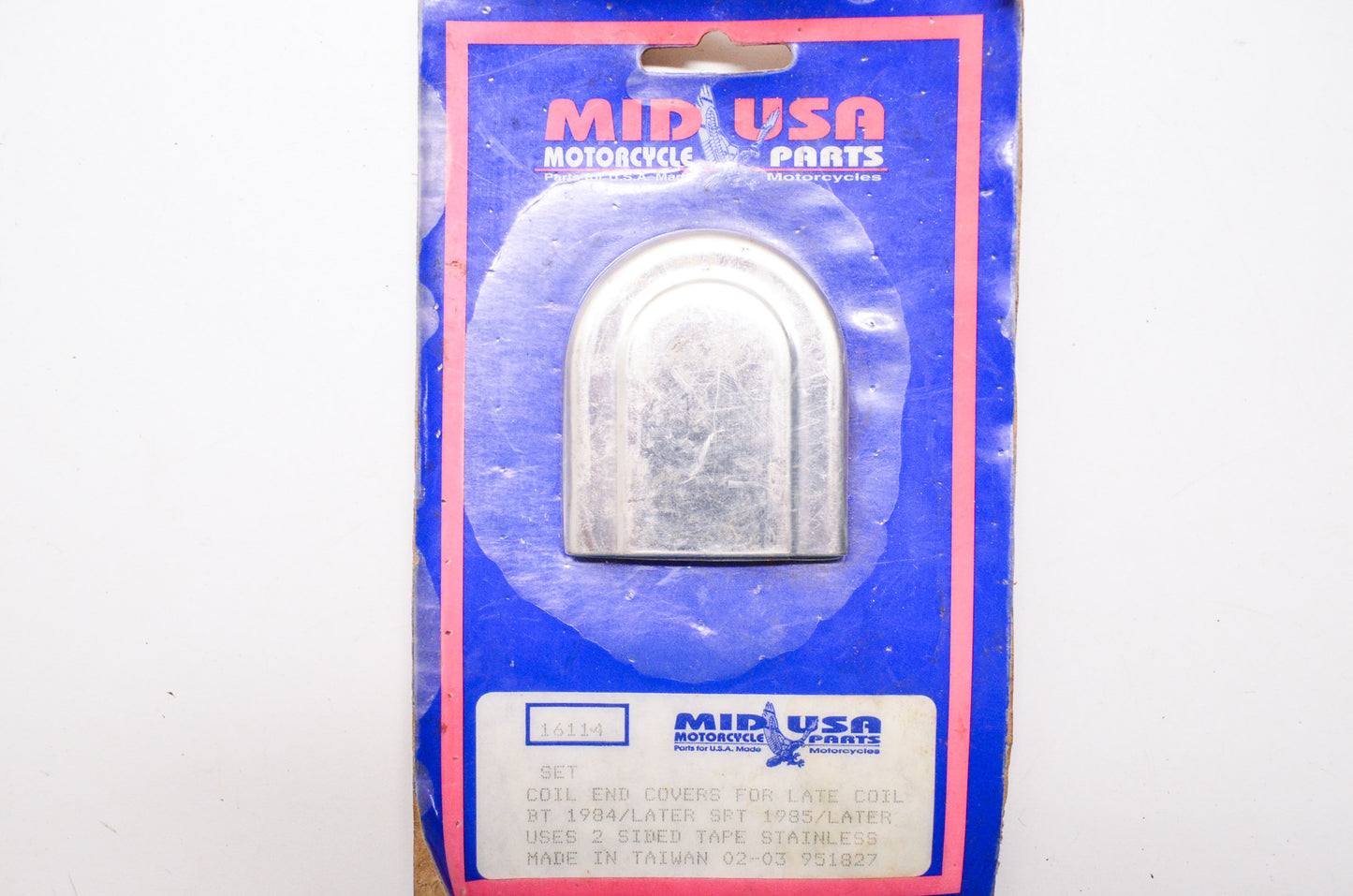 New Mid USA Coil End Covers Harley Davidson Big Twin Sportster Qty 2 NOS