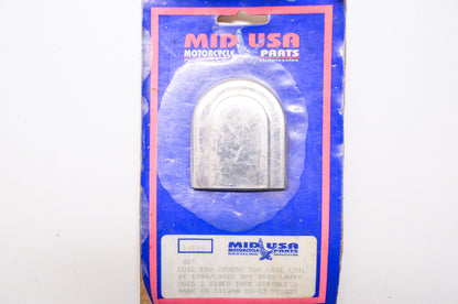 New Mid USA Coil End Covers Harley Davidson Big Twin Sportster Qty 2 NOS