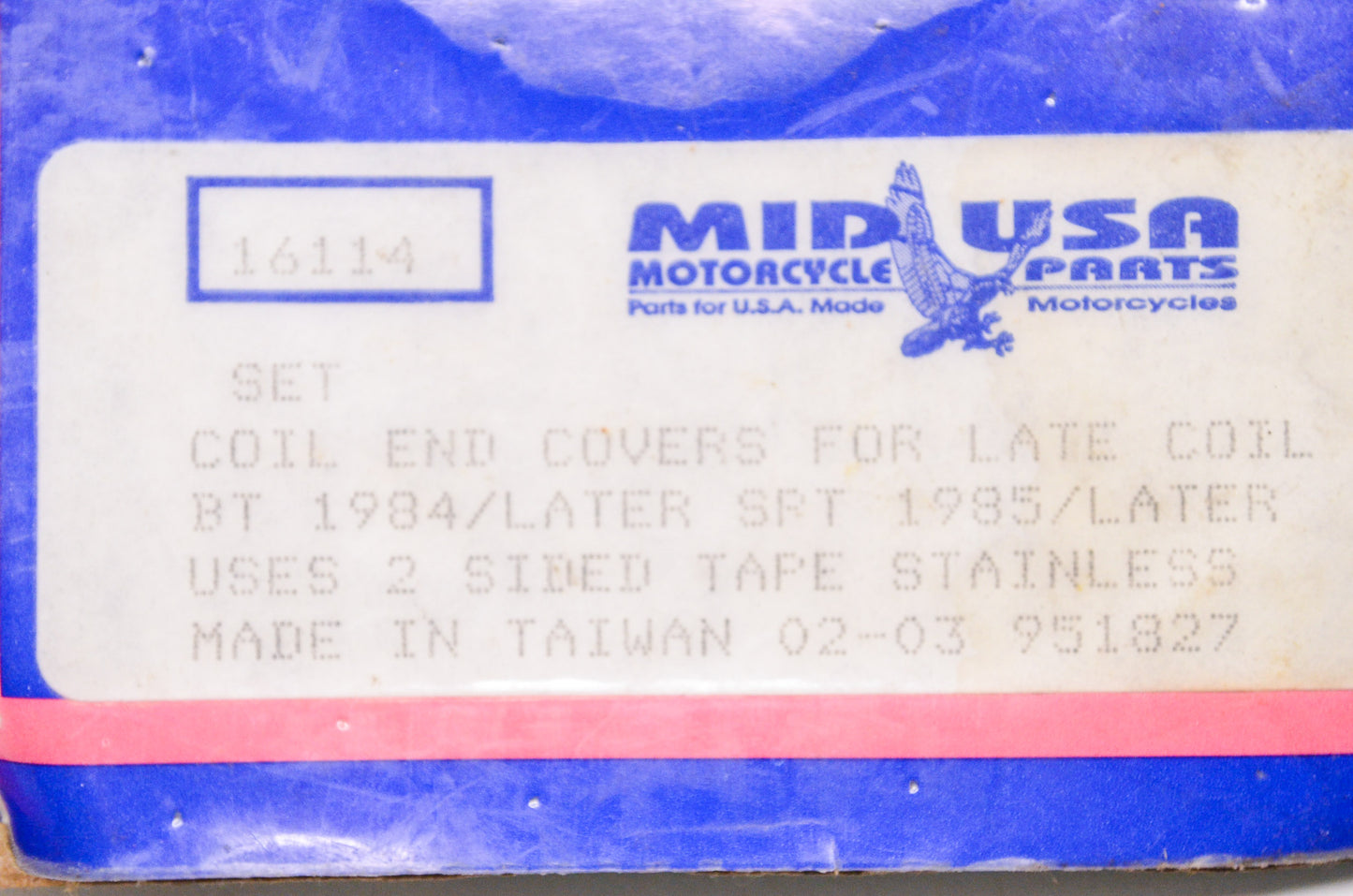 New Mid USA Coil End Covers Harley Davidson Big Twin Sportster Qty 2 NOS