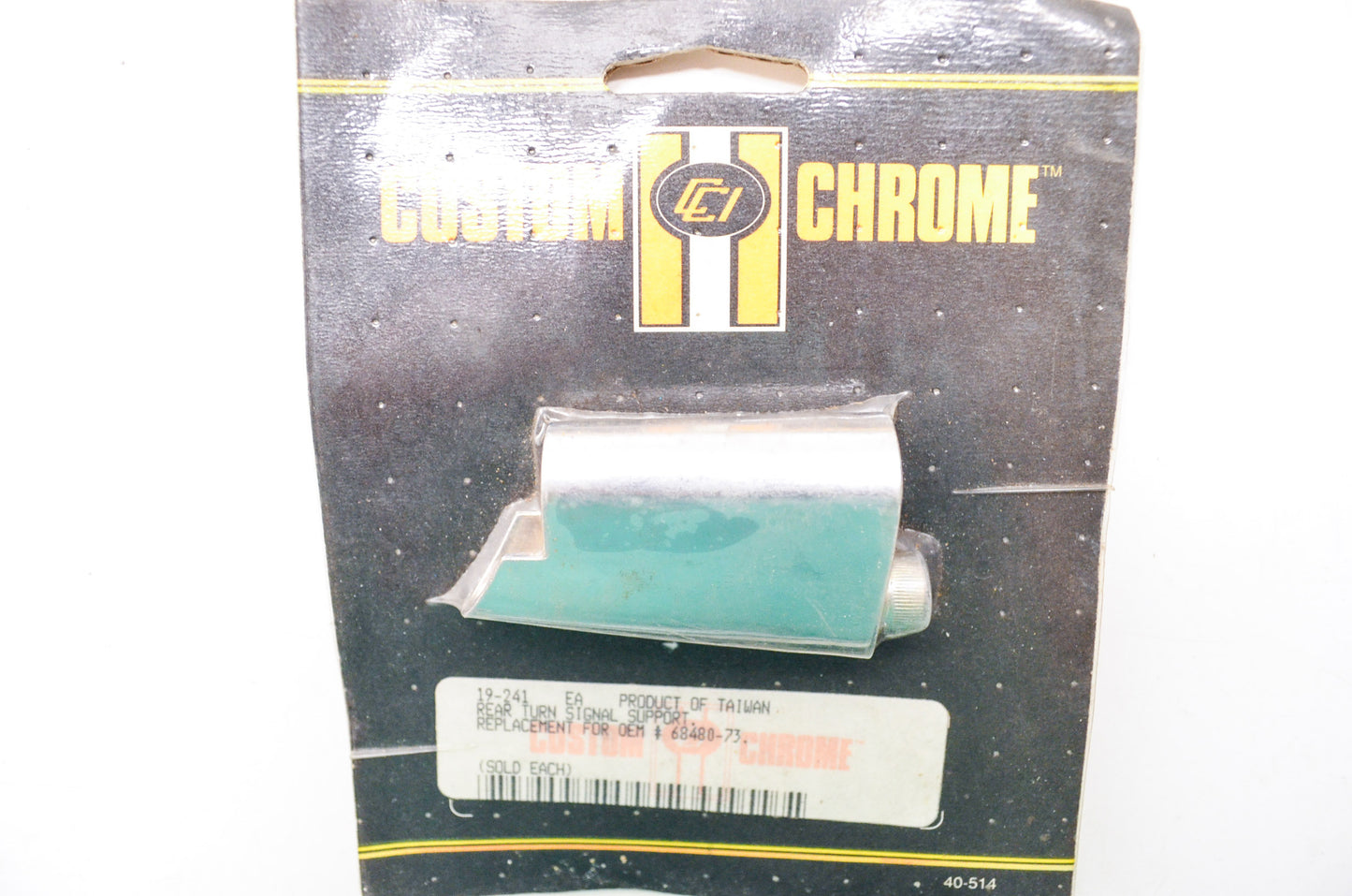 New Custom Chrome Rear Turn Signal Support Harley Davidson NOS