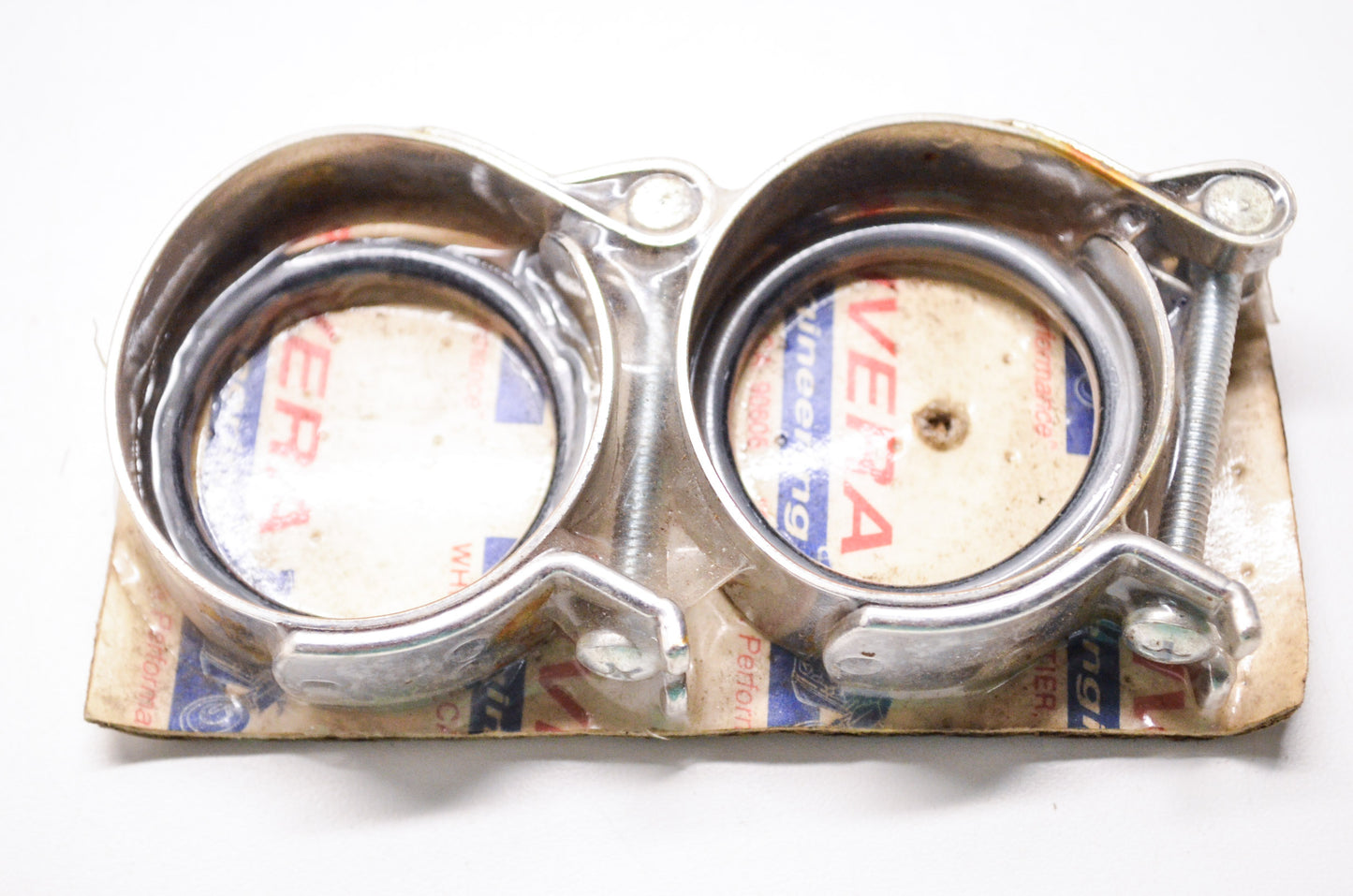 Chrome Intake Clamp Kit Harley Davidson XL FX NOS