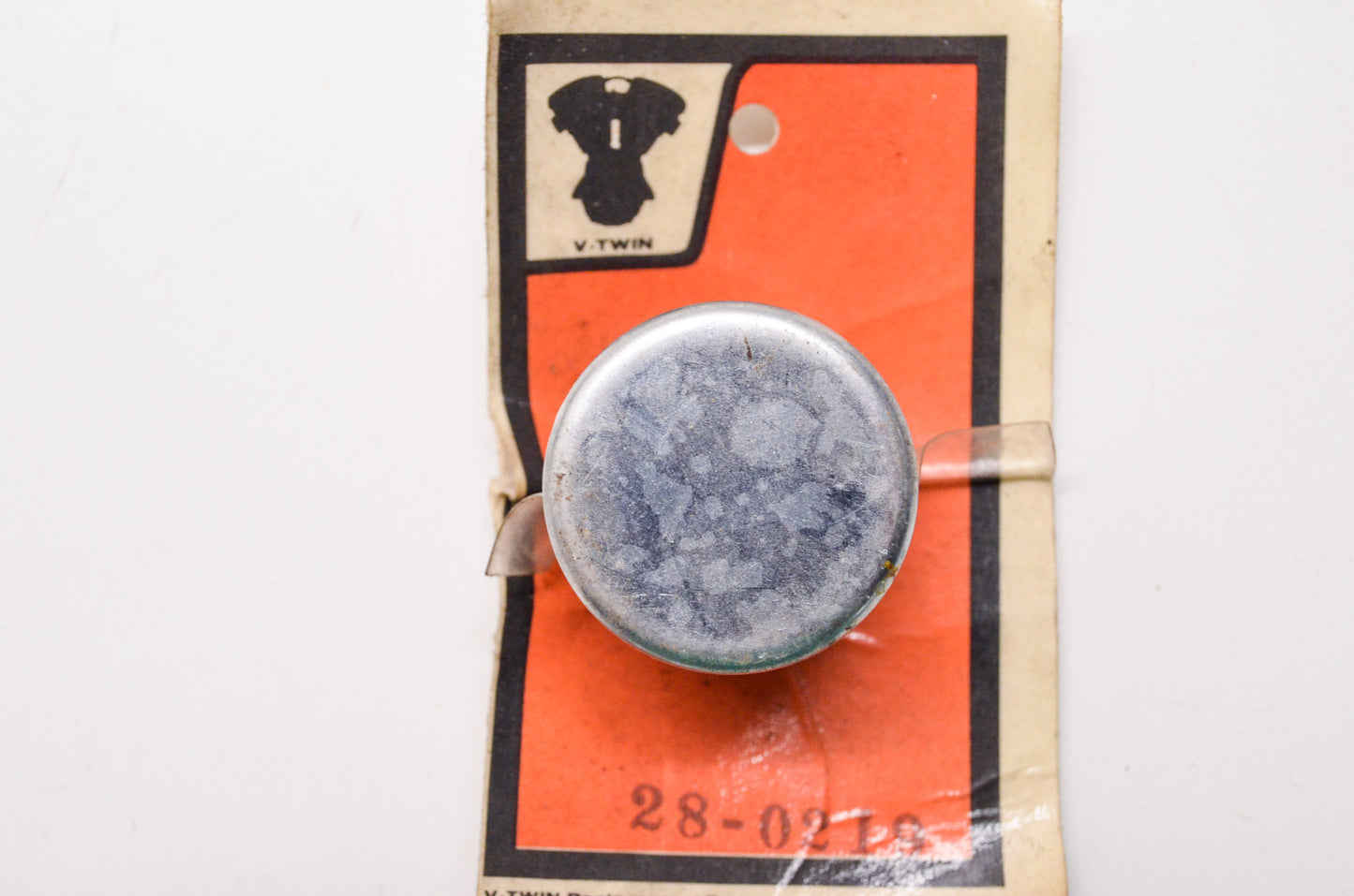 Push In Rubber Oil Tank Plug w/ Chrome Cap NOS