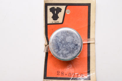 Push In Rubber Oil Tank Plug w/ Chrome Cap NOS