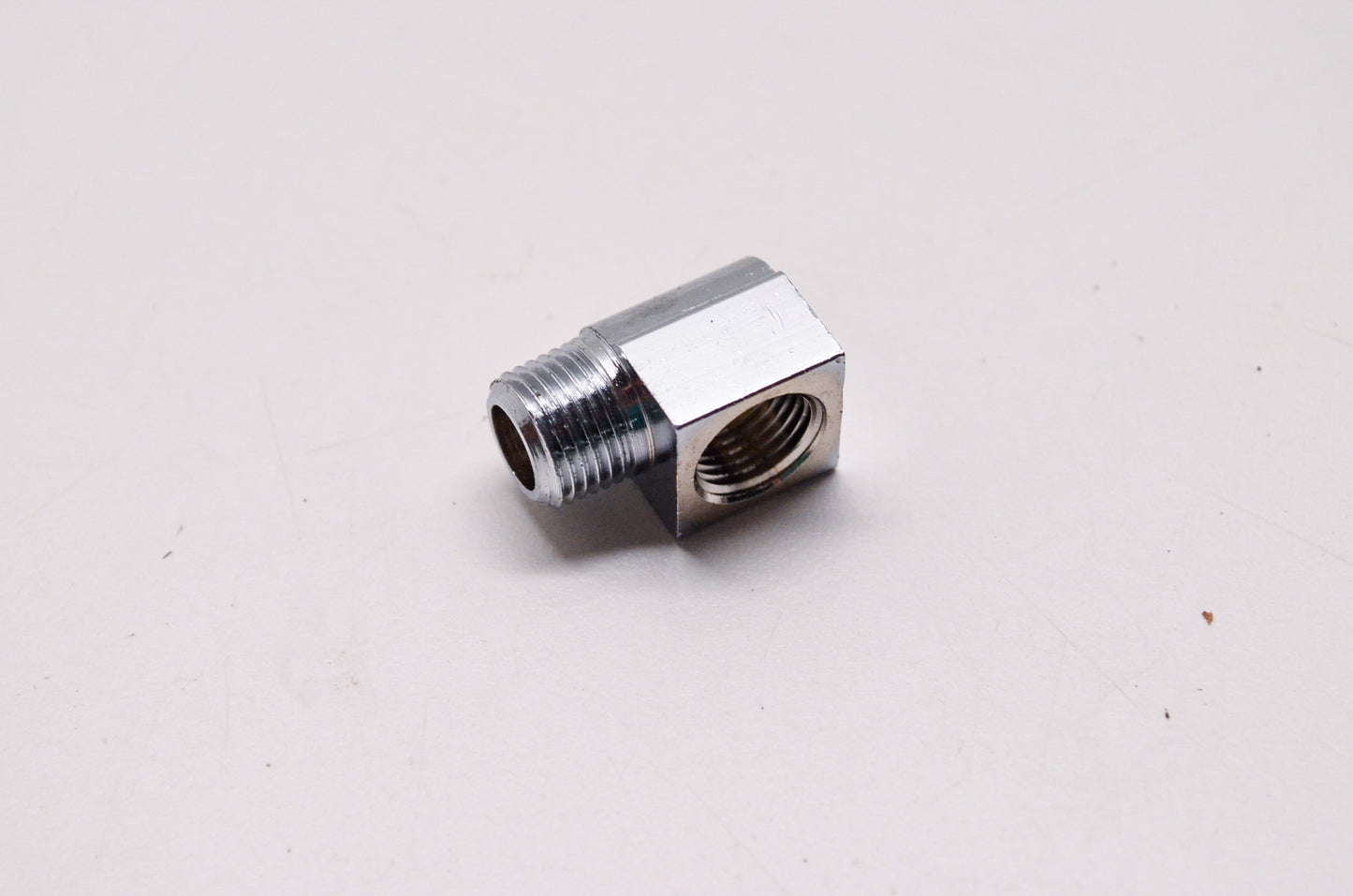 New Custom Chrome Elbow Fitting 90 Deg 1/8-27 NPT Harley Davidson Big Twin NOS