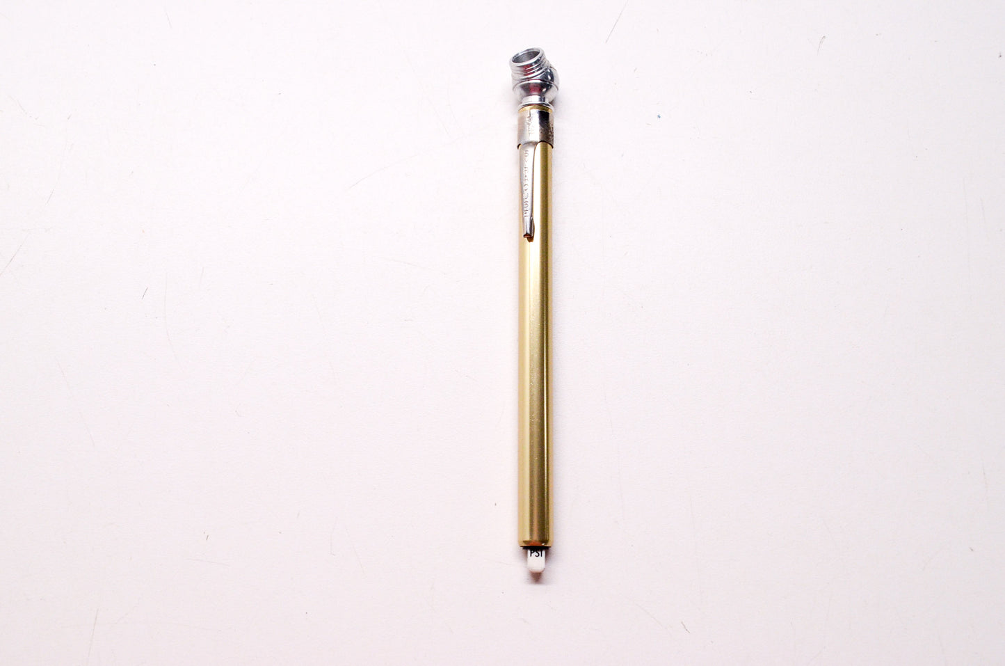 New Syracuse Gold Bicycle Tire Gauge 20-120 lbs NOS