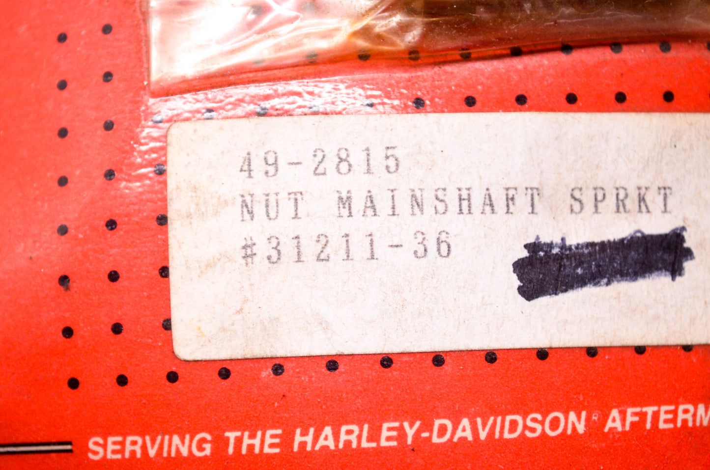 Mainshaft Sprocket Nut NOS
