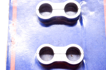 Chrome Fuel & Oil Line Separator 5/16' & 3/8' ID Lines Qty 2 NOS