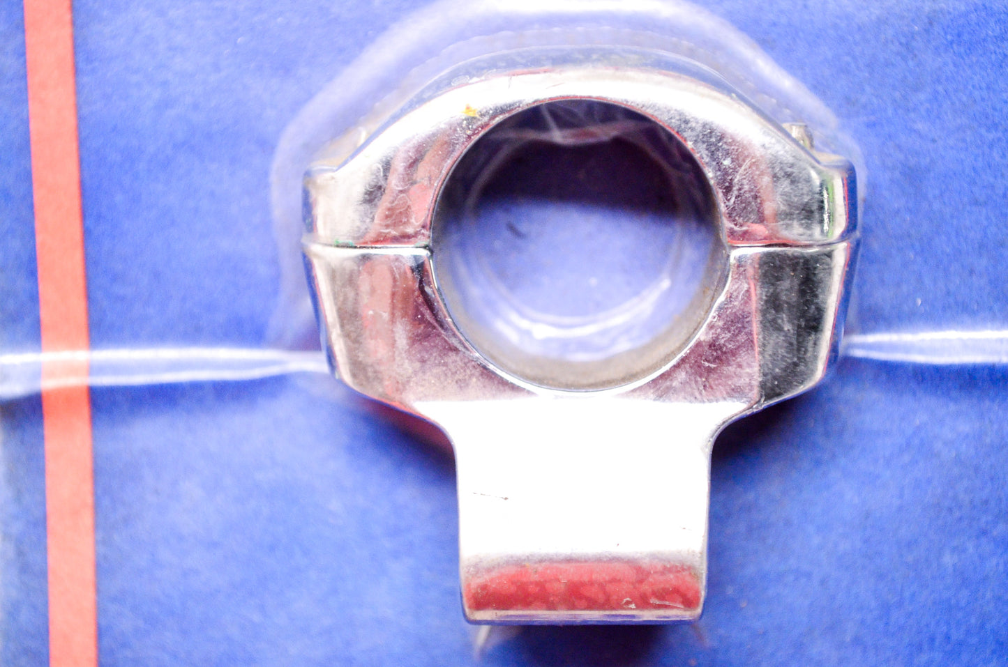 Mid-USA 47008 Chrome Custom Mirror Clamp Assembly 1' Bars NOS