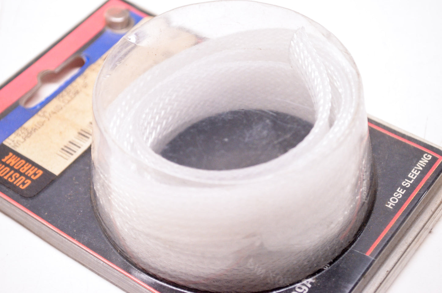 Custom Chrome 11-828, 2009A Nylabraid Clear Hose Sleeving 3/4' ID 6' NOS