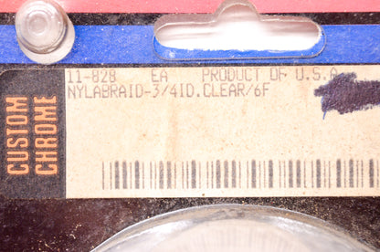 Custom Chrome 11-828, 2009A Nylabraid Clear Hose Sleeving 3/4' ID 6' NOS