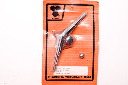 New V-Twin Chrome V Trim Kit Harley Davidson Evolution Big Twin NOS