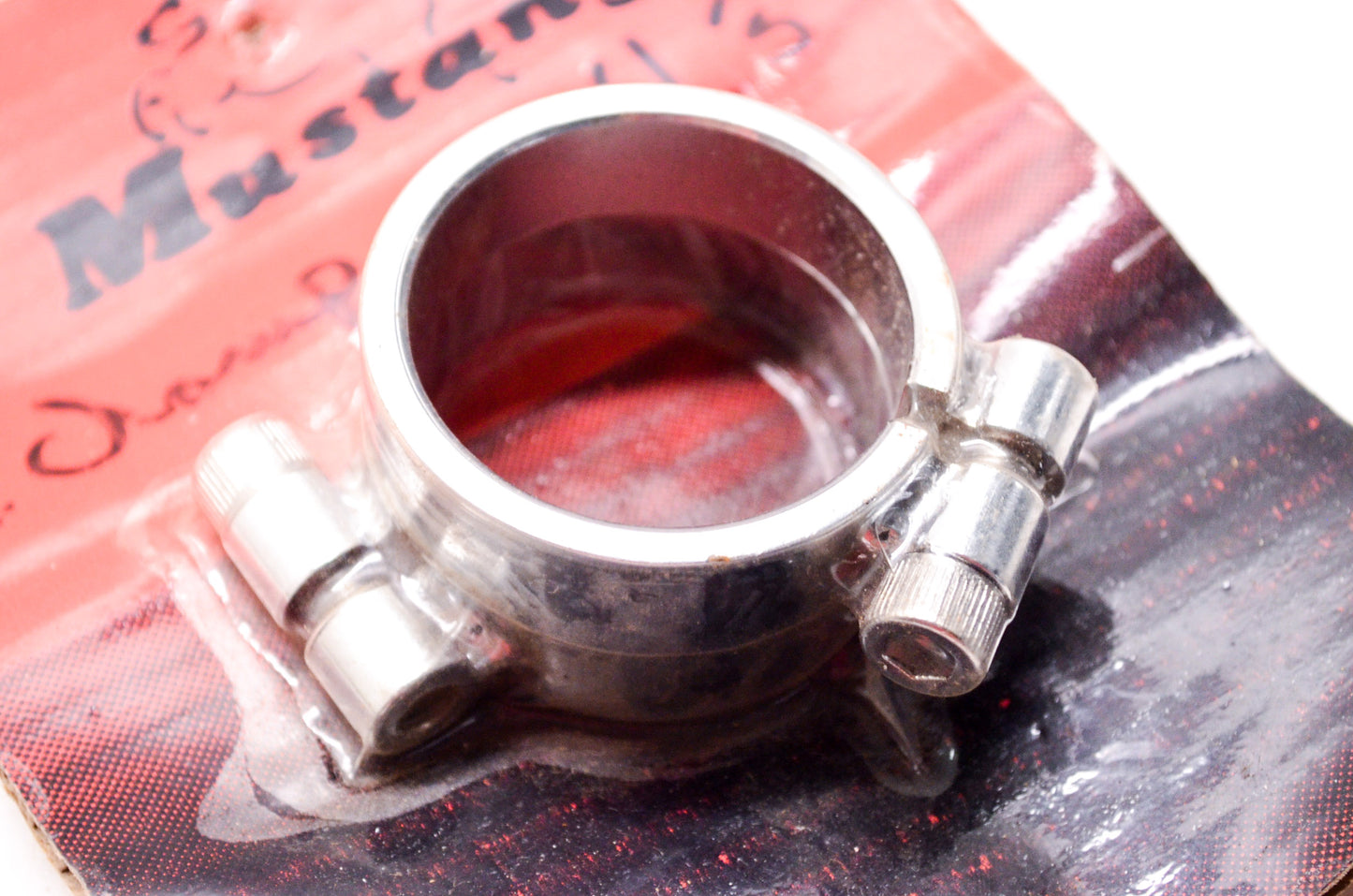 New Mustang Chrome Exhaust Clamp Allen Head Harley Davidson XL Qty 2 NOS