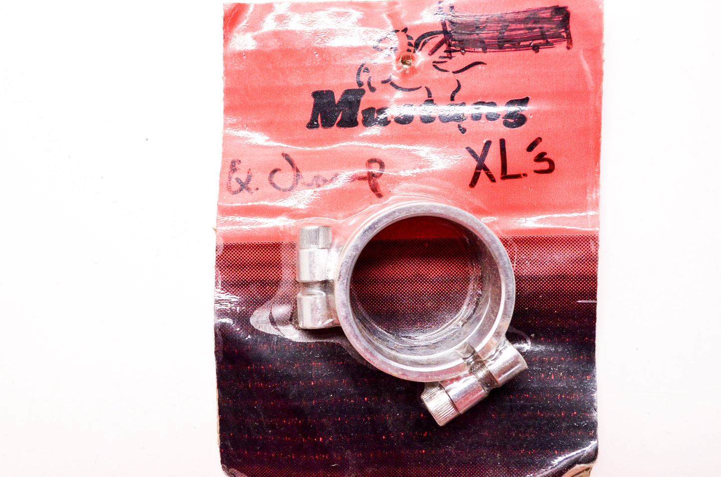 New Mustang Chrome Exhaust Clamp Allen Head Harley Davidson XL Qty 2 NOS