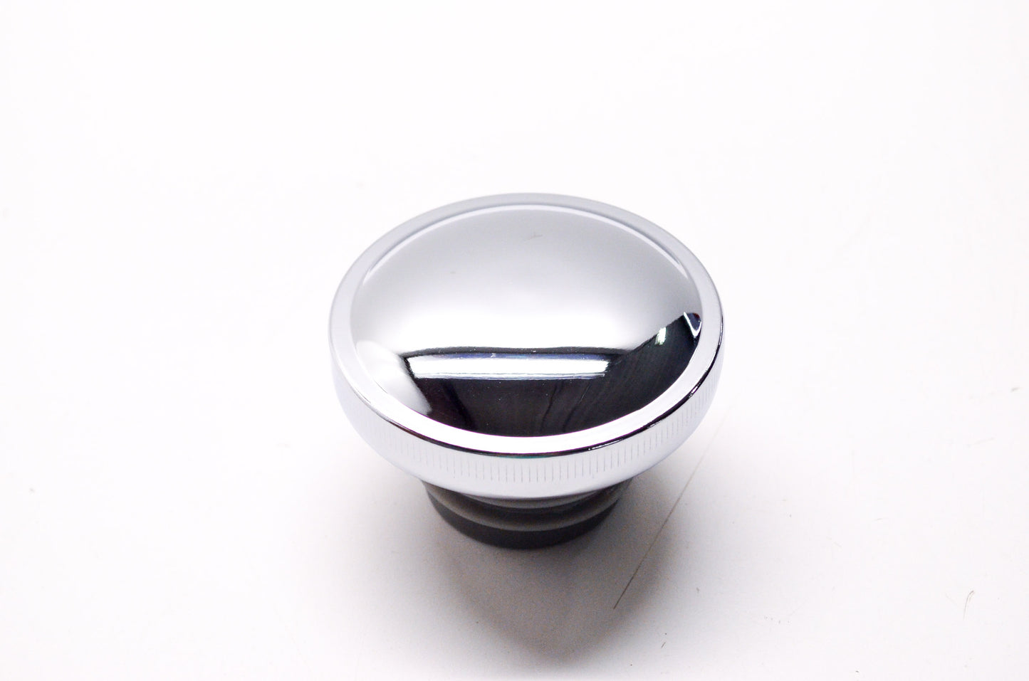 Chrome No Vent Screw In Gas Cap Left Side Harley Davidson NOS
