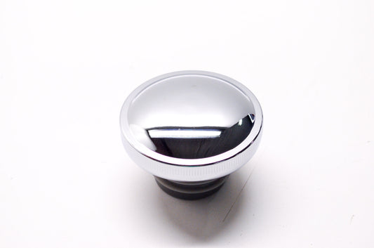 Chrome No Vent Screw In Gas Cap Left Side Harley Davidson NOS